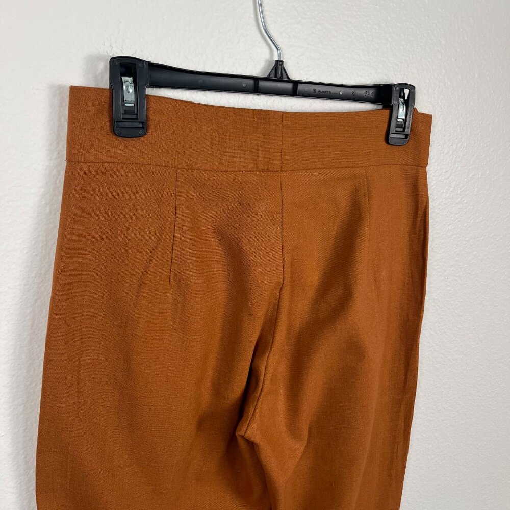 FP Jen’s Pirate Booty | Gwen Cropped Linen Pants Sunburn/Rust, size XS - Picture 7 of 11